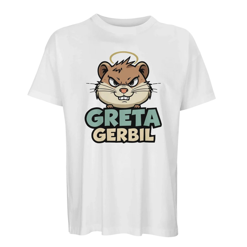 Oversized T-shirt – Greta Gerbil | Ekologisk