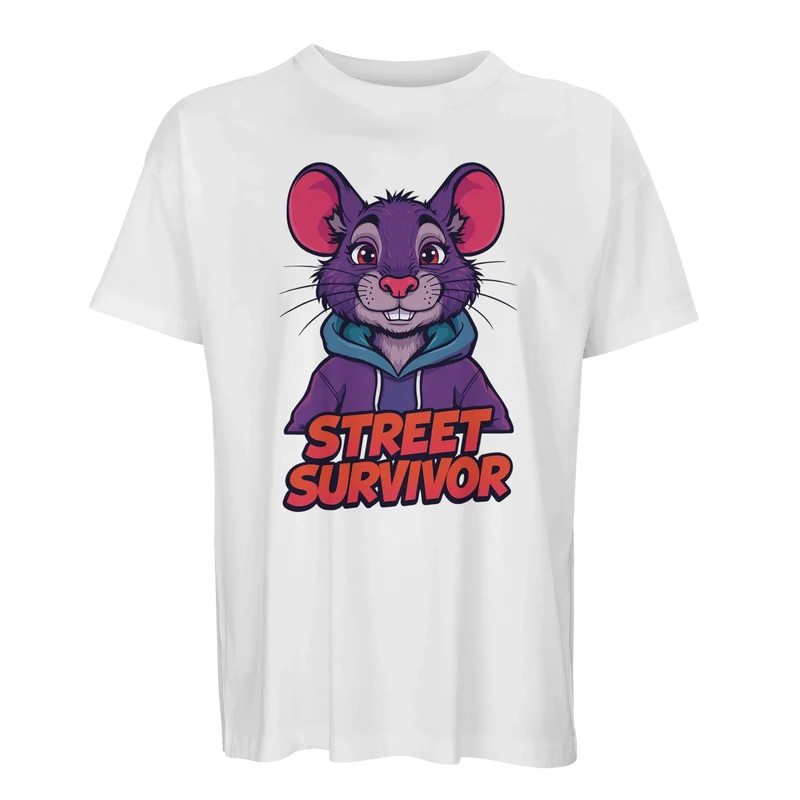 Oversized T-shirt - Street Survivor | Ekologisk
