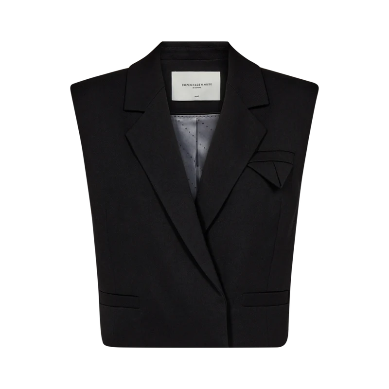 CMTAILOR-SHORT-WAISTCOAT - Black