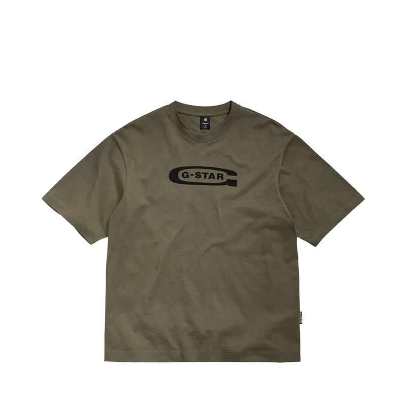 Old School Logo Oversized Tee - Green