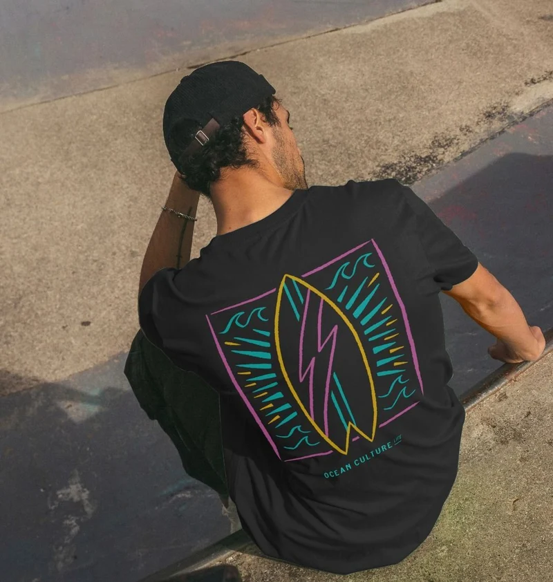 OCL Men’s Retro Surfboard T-Shirt