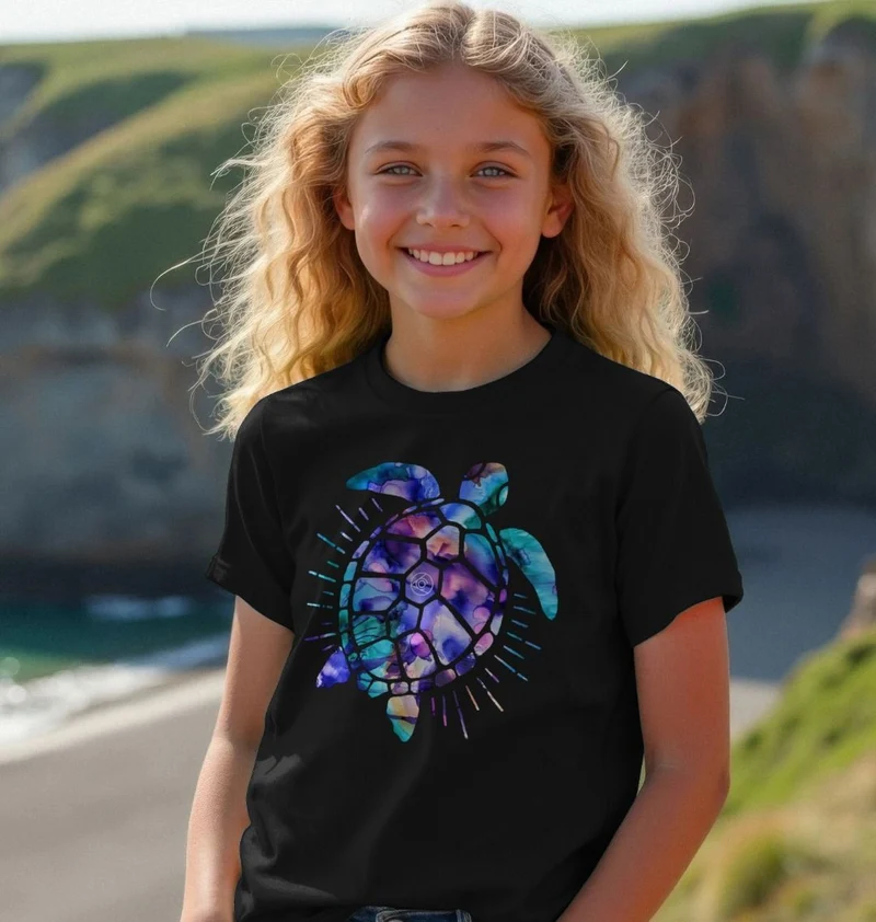 OCL Kids Unisex T-Shirt — Colourful Turtle