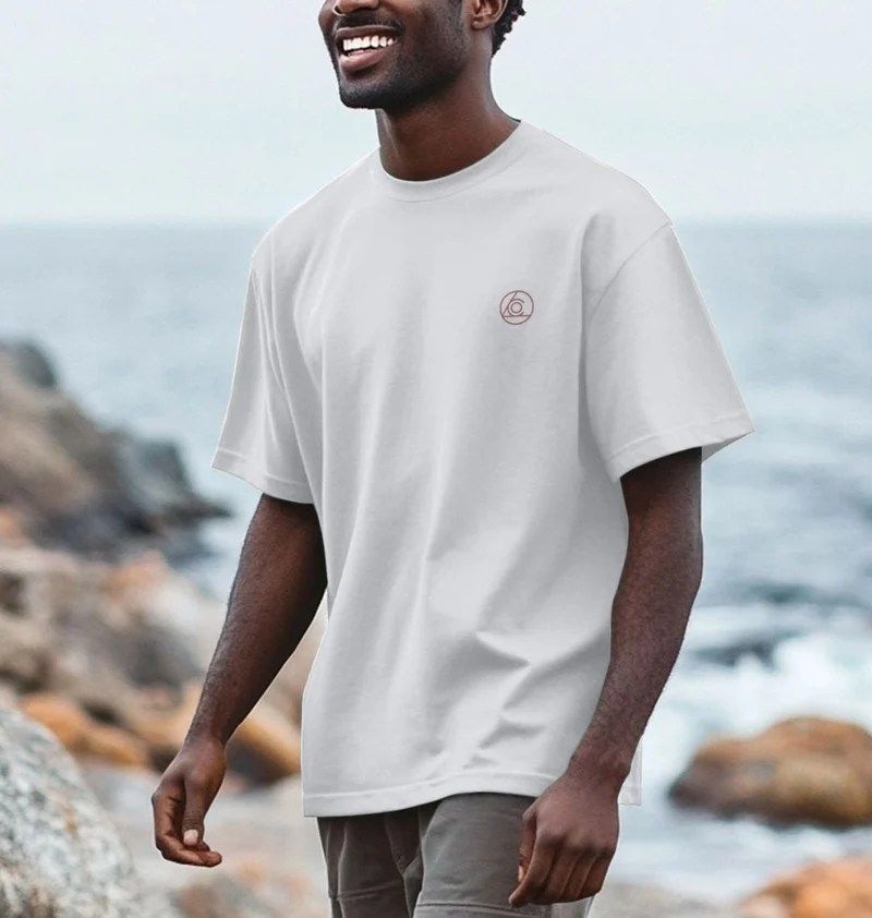 OCL Men's Oversized Tee Coral
