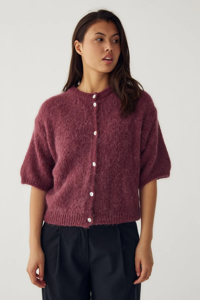Noella - N-Kae Ss Knit Cardigan 15950003 - 1285 - Rust