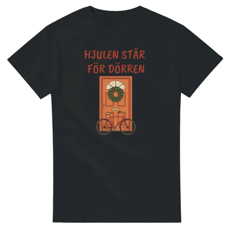 T-shirt - Hjulen står för dörren