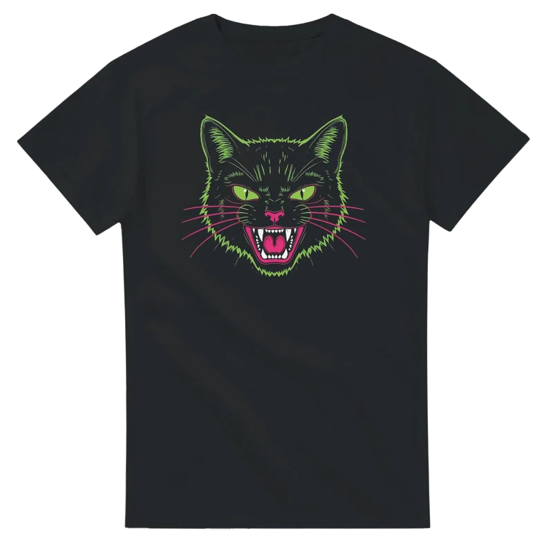 T-shirt - Neon Cat