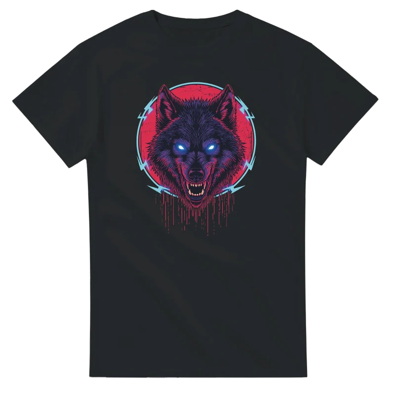 T-shirt - Neon Wolf