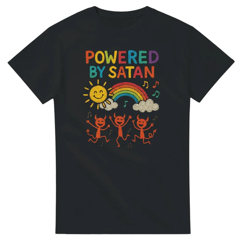 T-shirt - Powered By Satan