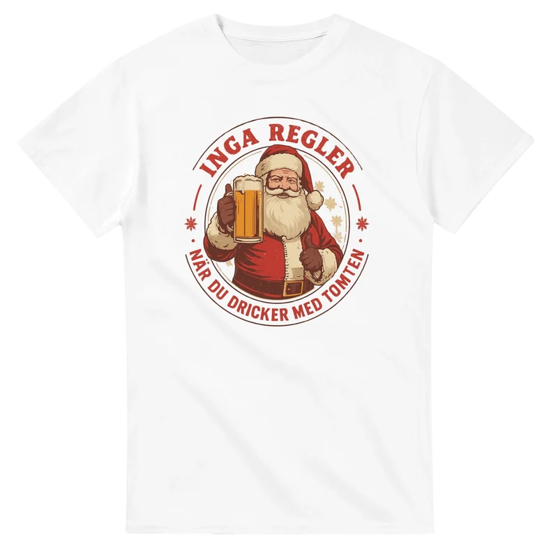 T-shirt - Inga regler när du dricker med tomten