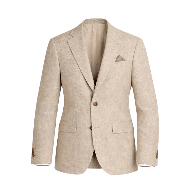 6821 Herringbone Sherman Napoli 1/2 - Natural Creme