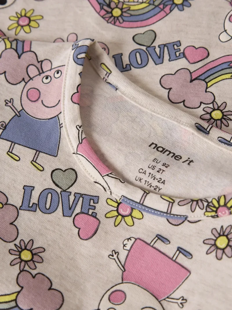 Name It - Nmfdarsy Peppa Ls Nreg Top - 5009657 Peyote Melange