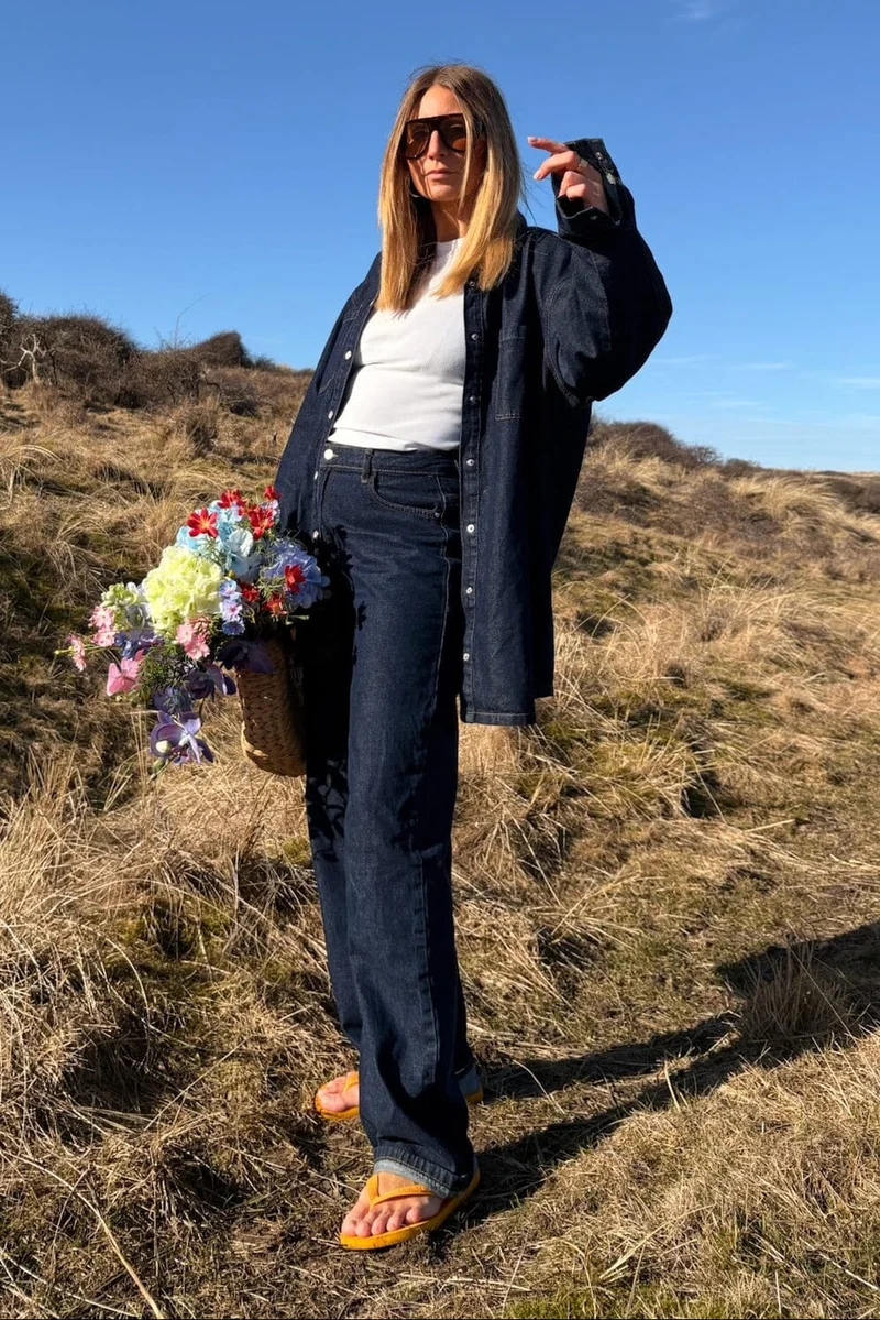 Noisy May - Nmalva L/S Denim Shacket Az386Db - 4532250 Dark Blue Denim