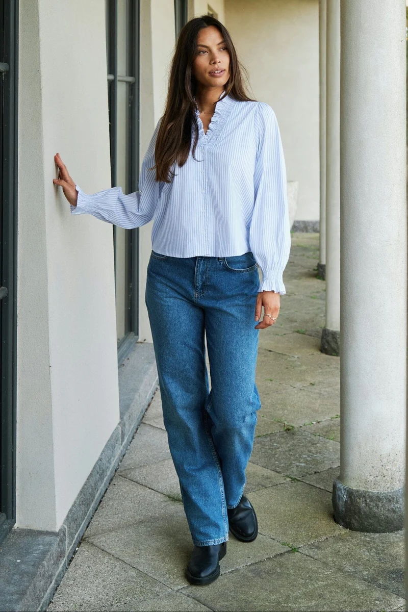 Neo Noir - Simona D Pants - Stonewash