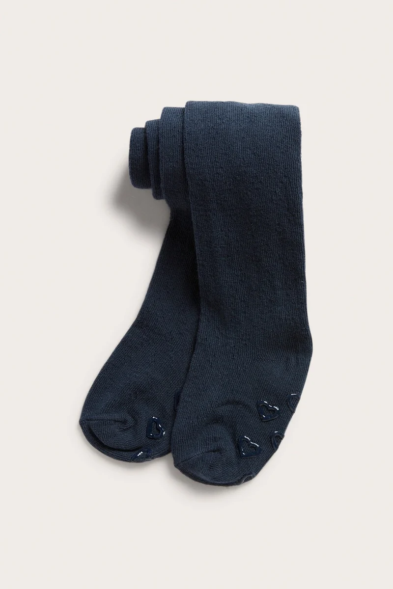 Baby blue eyelet tights
