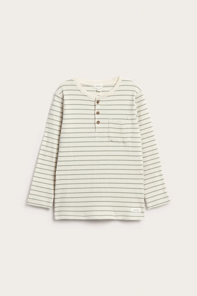 Baby & kids' green striped long-sleeve top