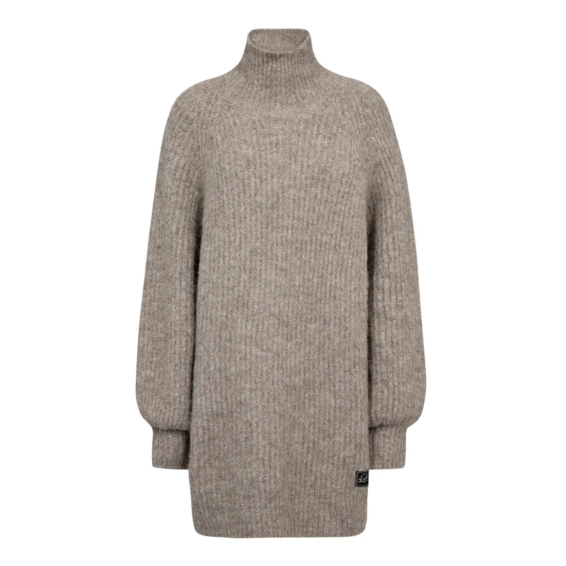 Haute L'Amitié - Darcia Rib Collar Knit HL10662 - Walnut