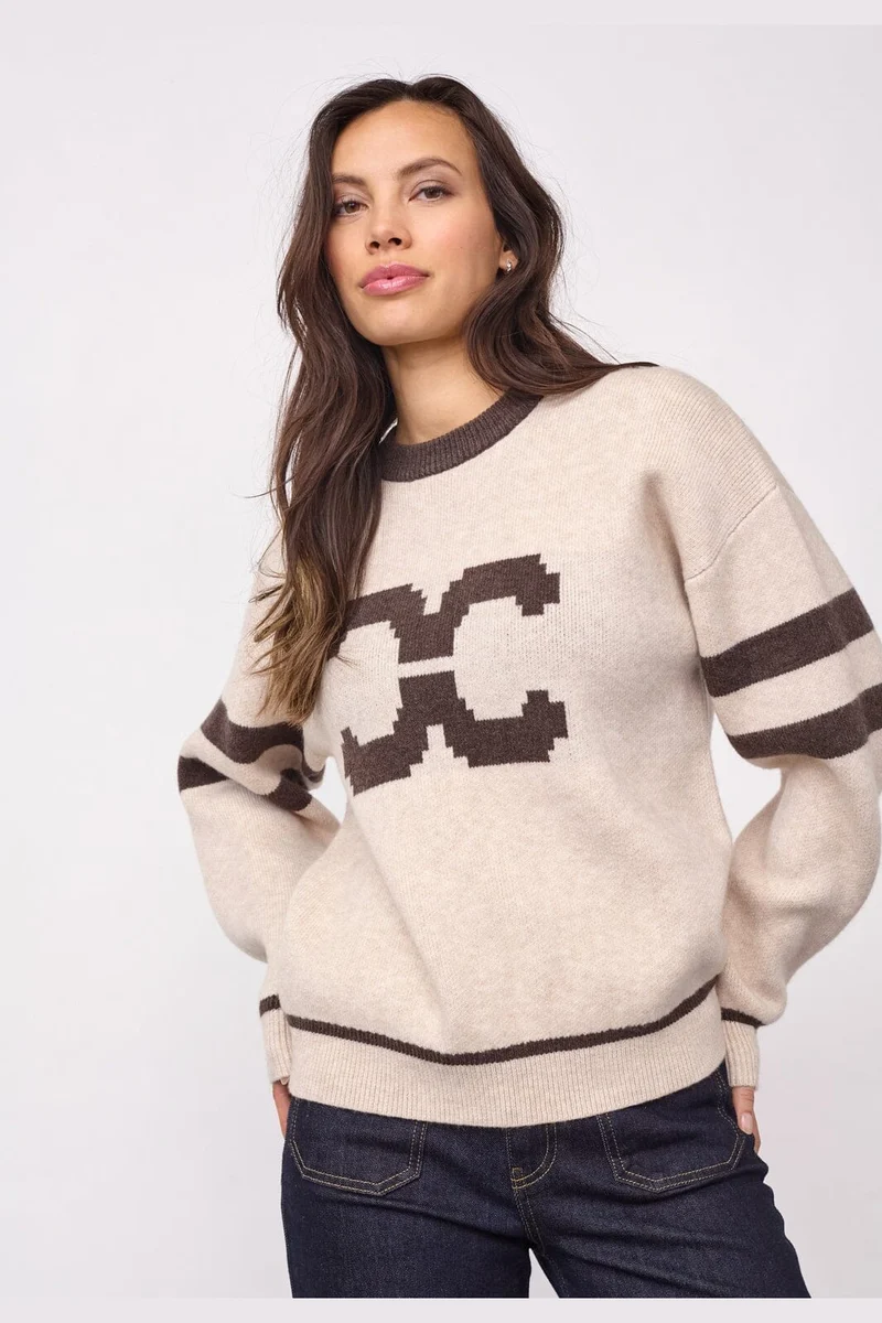Co´Couture - Rowcc Coco Logo Knit 500085 - 10003 - Creme