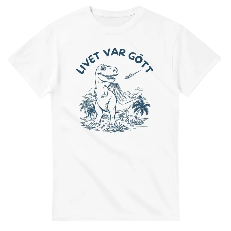 T-shirt - Livet var gött - T-rex Edition