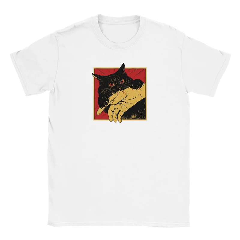 T-shirt - Attackerande katt