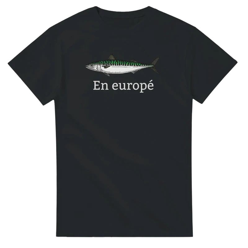 T-shirt - En europé (Svart)