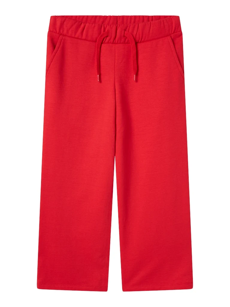 Röd Sweat Byxa Wide