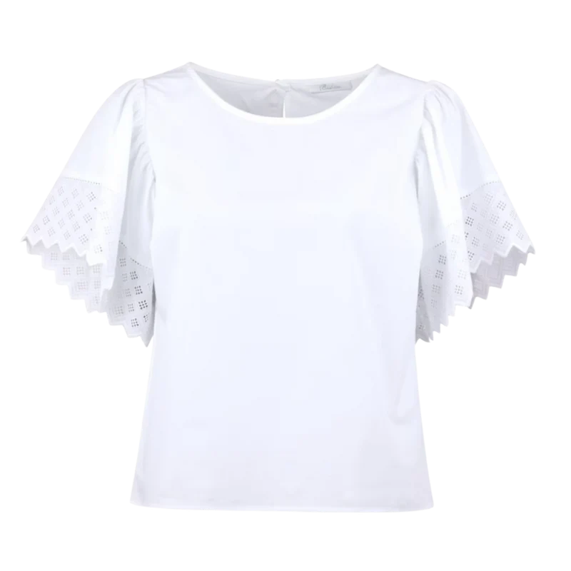 Leona Blouse Wide Sleeve - 000 White