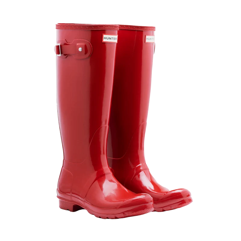 Womens Original Tall Gloss Boot - Red
