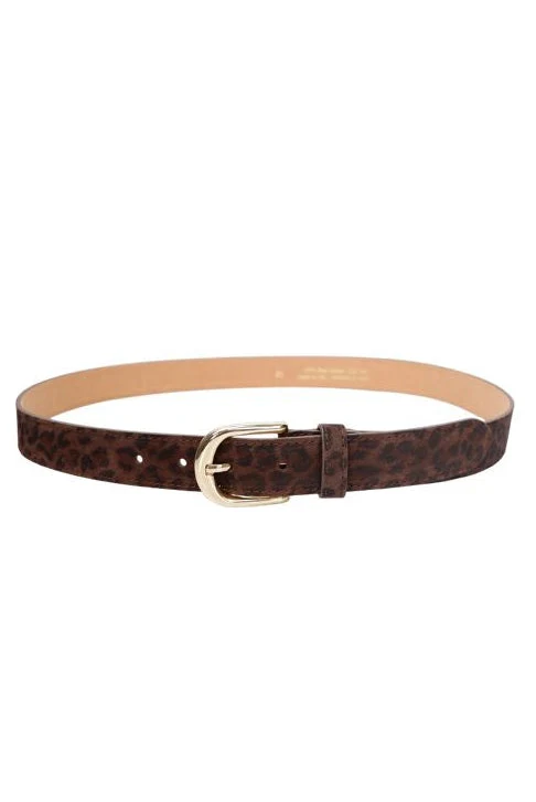 Black Colour - Bcsmilla Suede Belt 10255 - Mocca Leo
