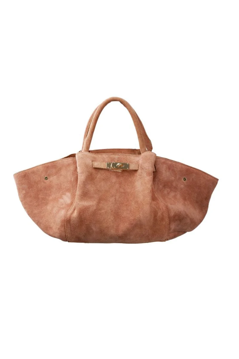 Black Colour - Bcsienna Suede Totebag 9373 - Taupe