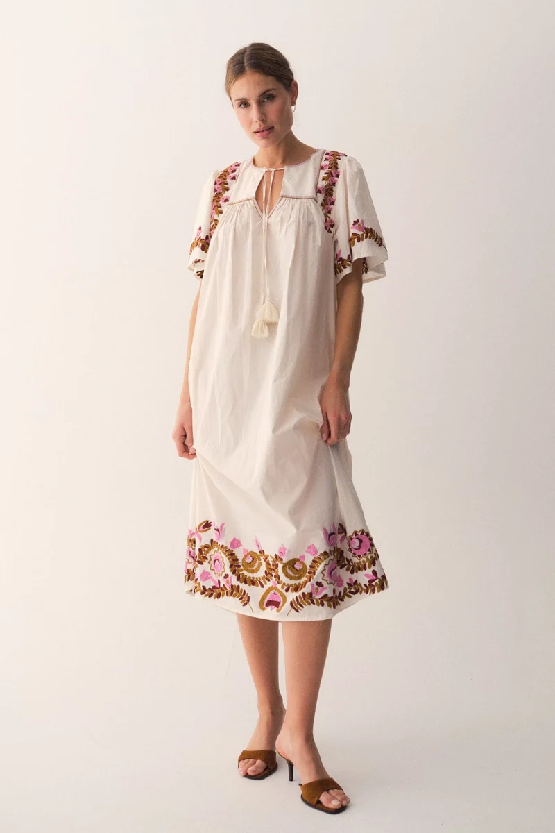 Gossia - Genago Dress G2868 - Off-White