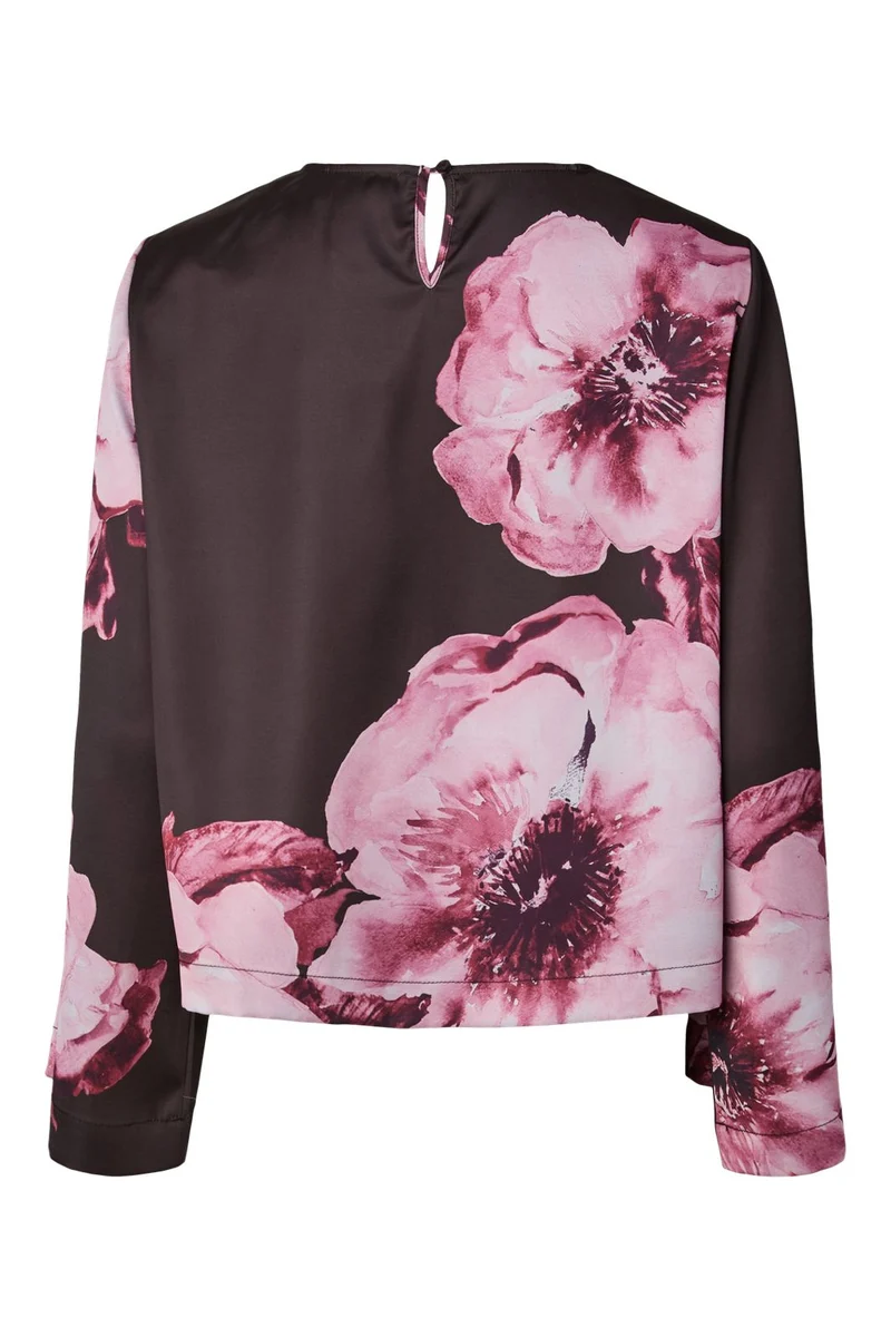 YAS - Yasarlene Ls Top - 5161998 Chocolate Brown Arlene Pale Lilac
