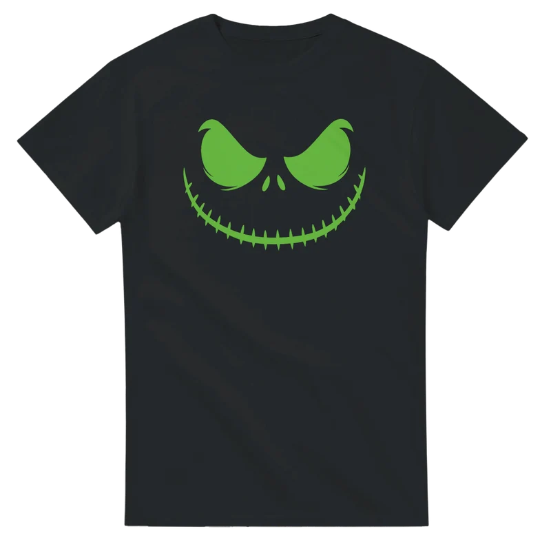 T-shirt - Green Creepy Face