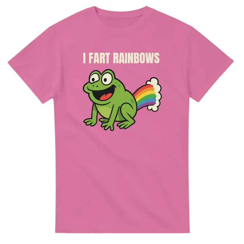 T-shirt - I Fart Rainbows Frog