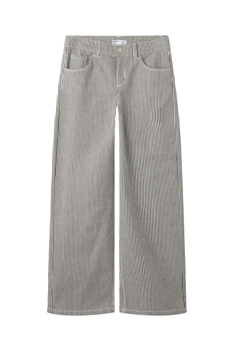 Name It - Nkfrose Wide Stripe Pants 2299-Yf - 5142223 White Delicioso