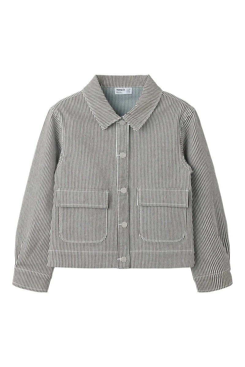 Name It - Nkfnola Stripe Jacket 2299-Yf - 5142209 White Delicioso
