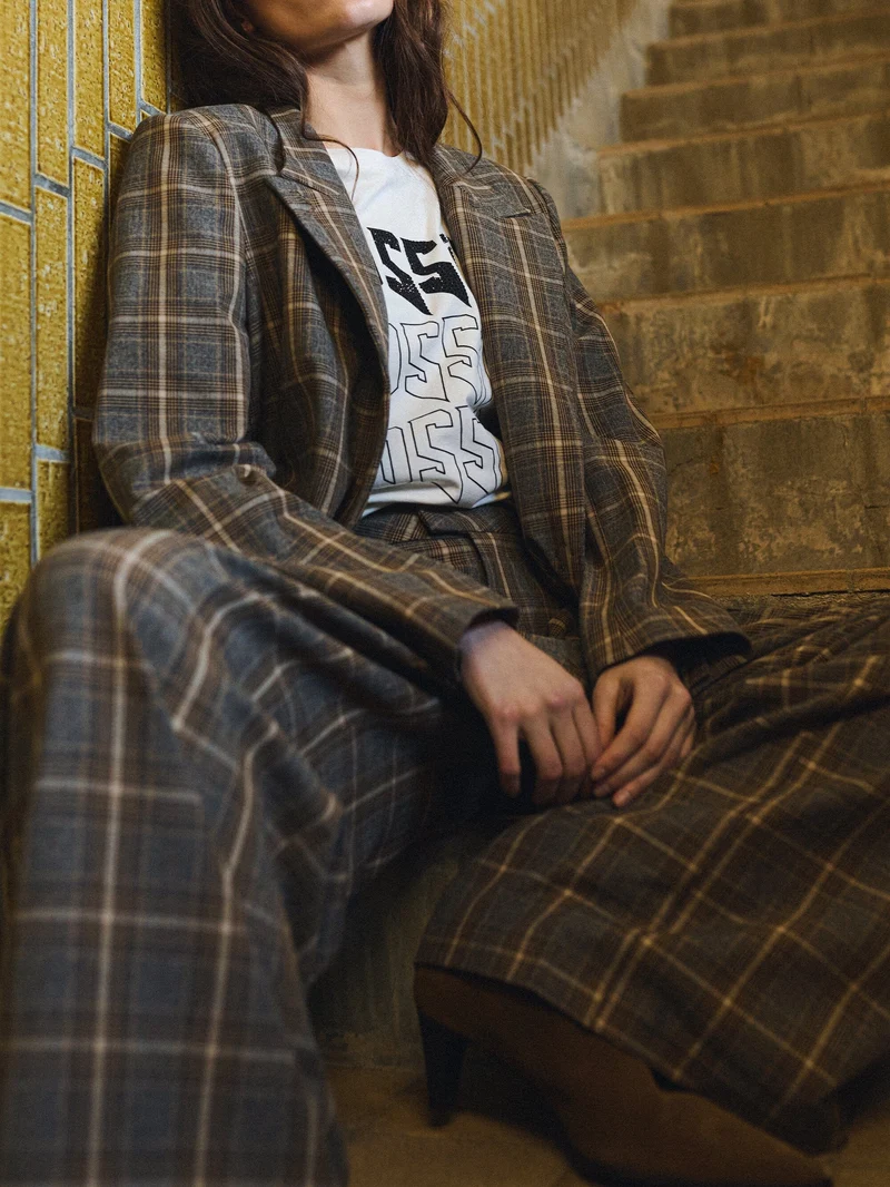 Gossia - Elligo Blazer G3260 - Brown Checks