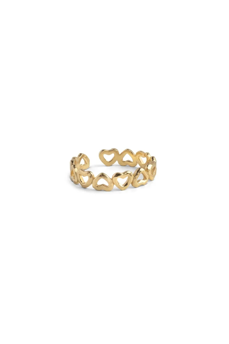 Enamel Copenhagen - Ring, Organic Lovelink R106gb - Gold Plated