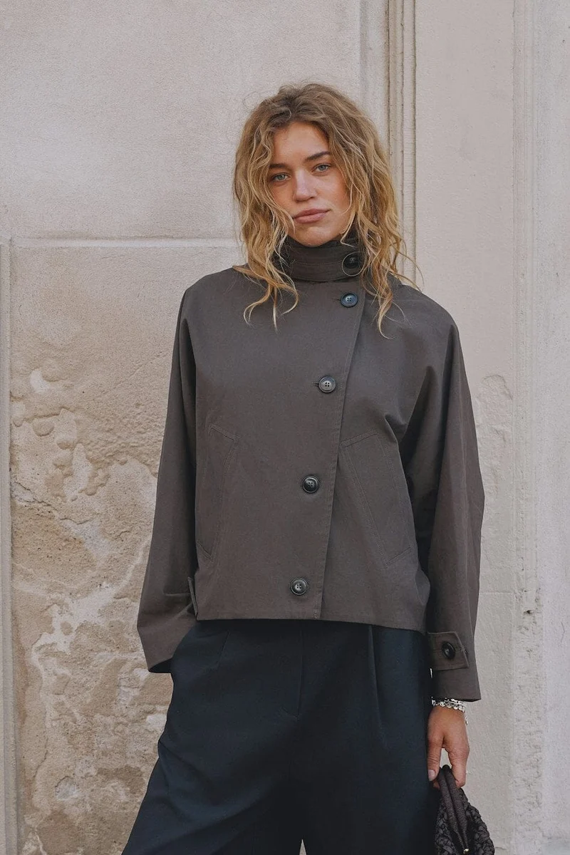Neo Noir - Fania Oversized Jacket 168068 - 151 - Army