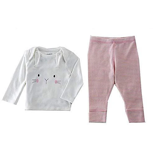 Mud Pie Baby Girl's Bunny Pants Set (Infant)