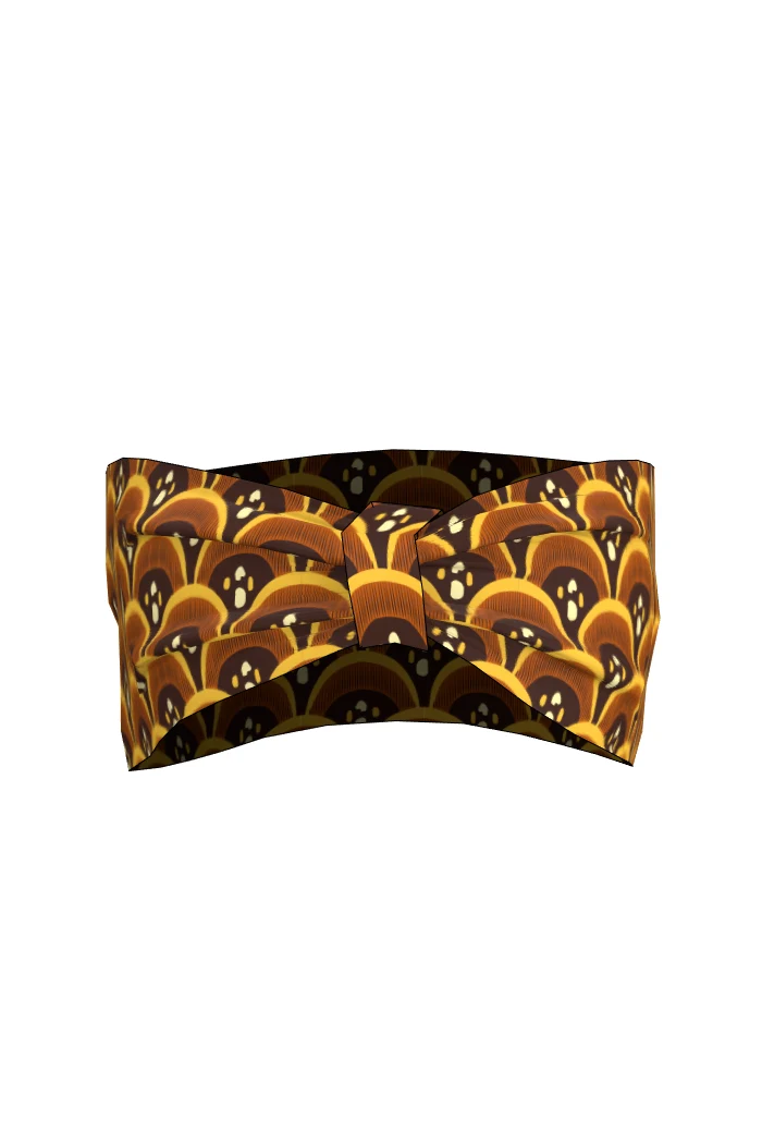 Hanna Hårband - 20s Logo Brown