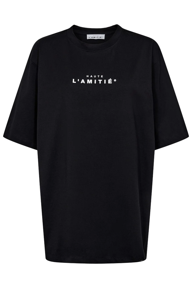 Haute L'Amitié - Crew Rub Print Tee HL10385 - Black