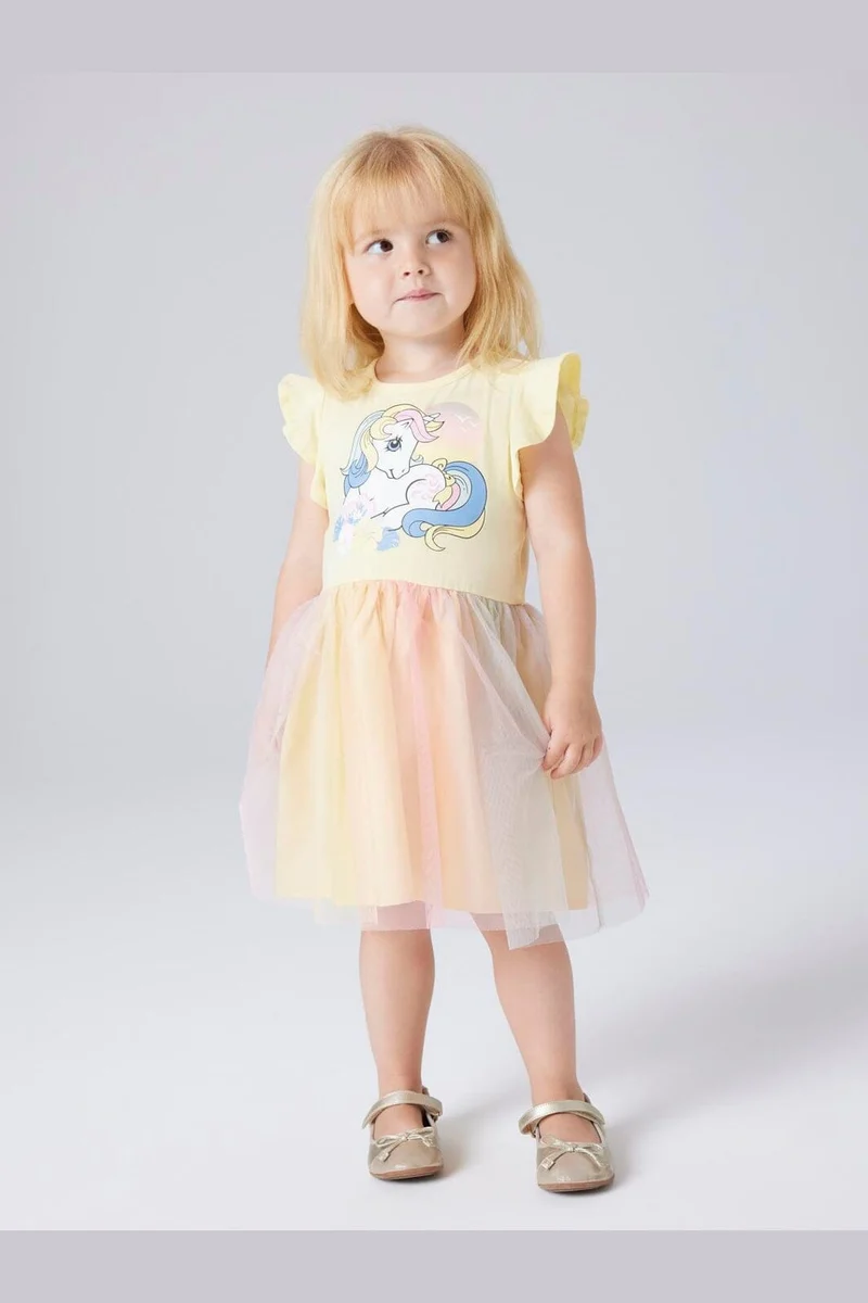Name It - Nmfadaja Ss Tulle Dress - 4998563 Double Cream