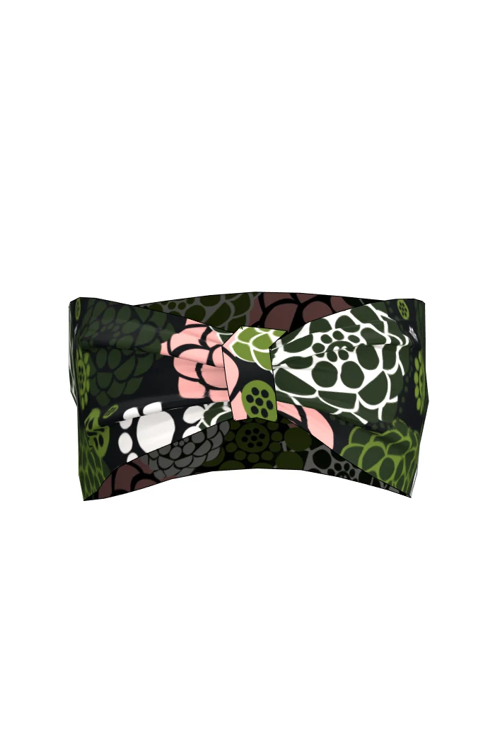 Hanna Hårband - Zinnia Dark Green