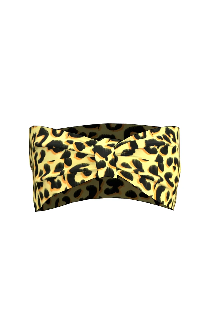 Hanna Hårband - Leopard Gul