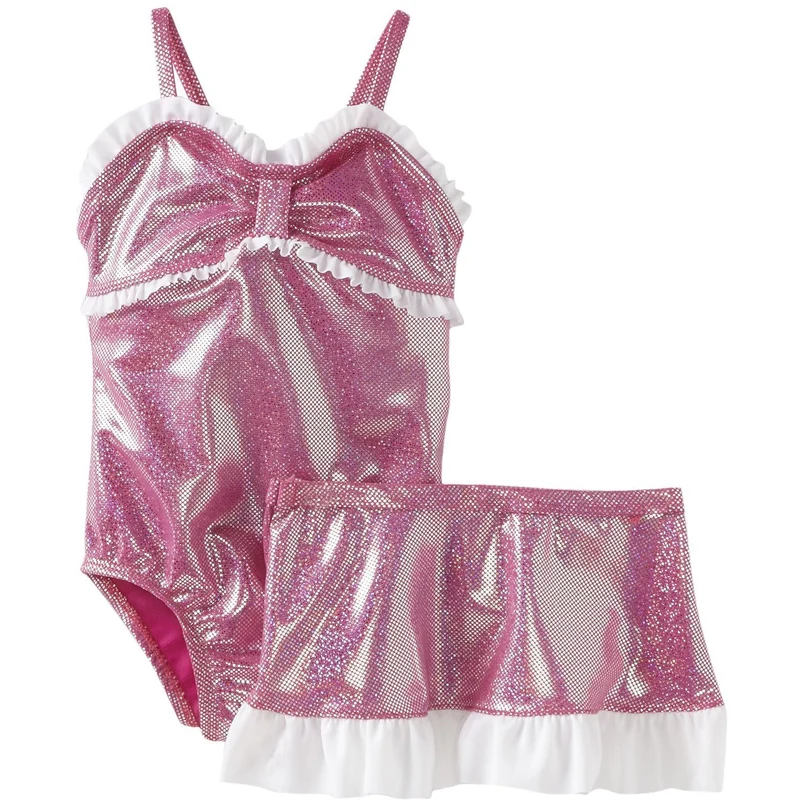 Bunz Kids Little Girls' Glitter Glam Girl One Piece Swimsuit