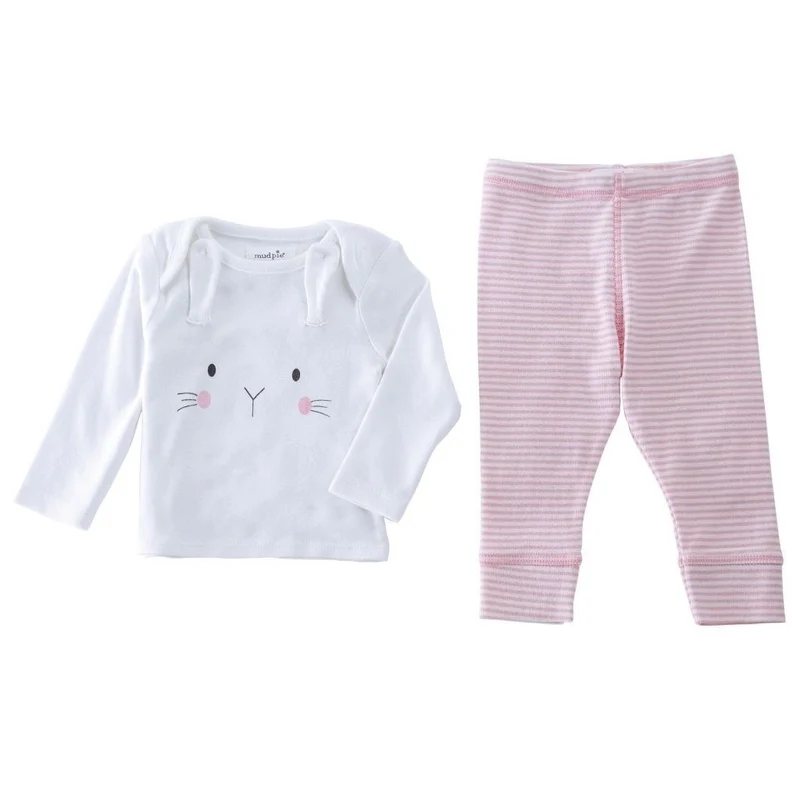 Baby Girls Easter Bunny Legging Set Pink