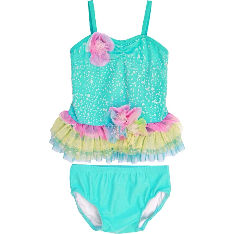 Isobella and Chloe Infant Girls Sea Tankini Swimsuit 12 months