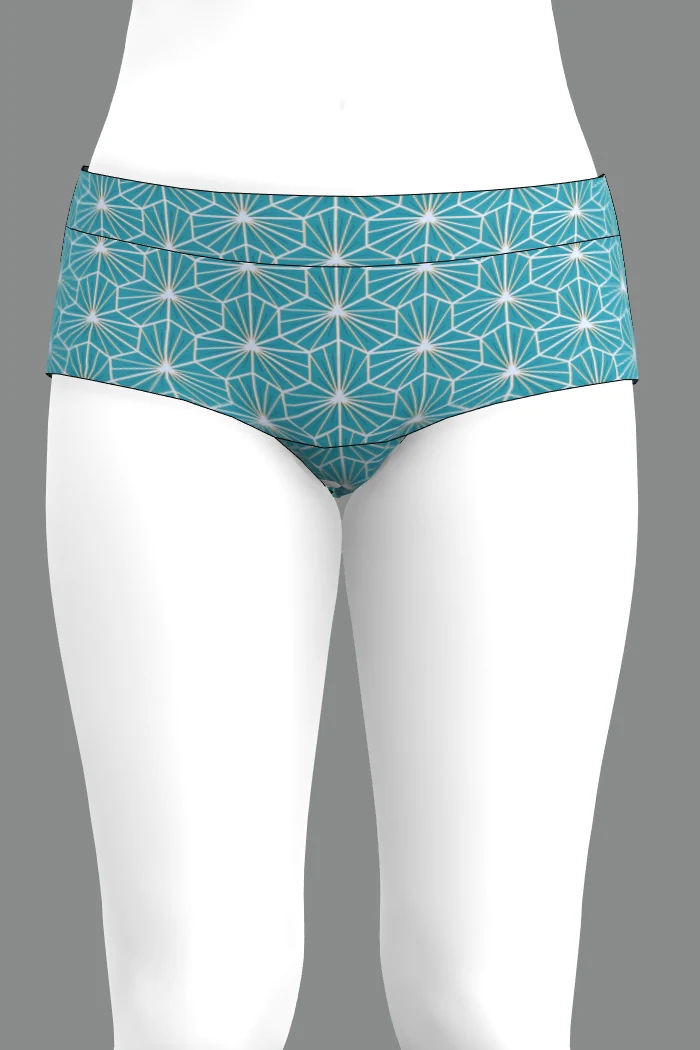 Sonja shortie boxer - Tiletale light blue