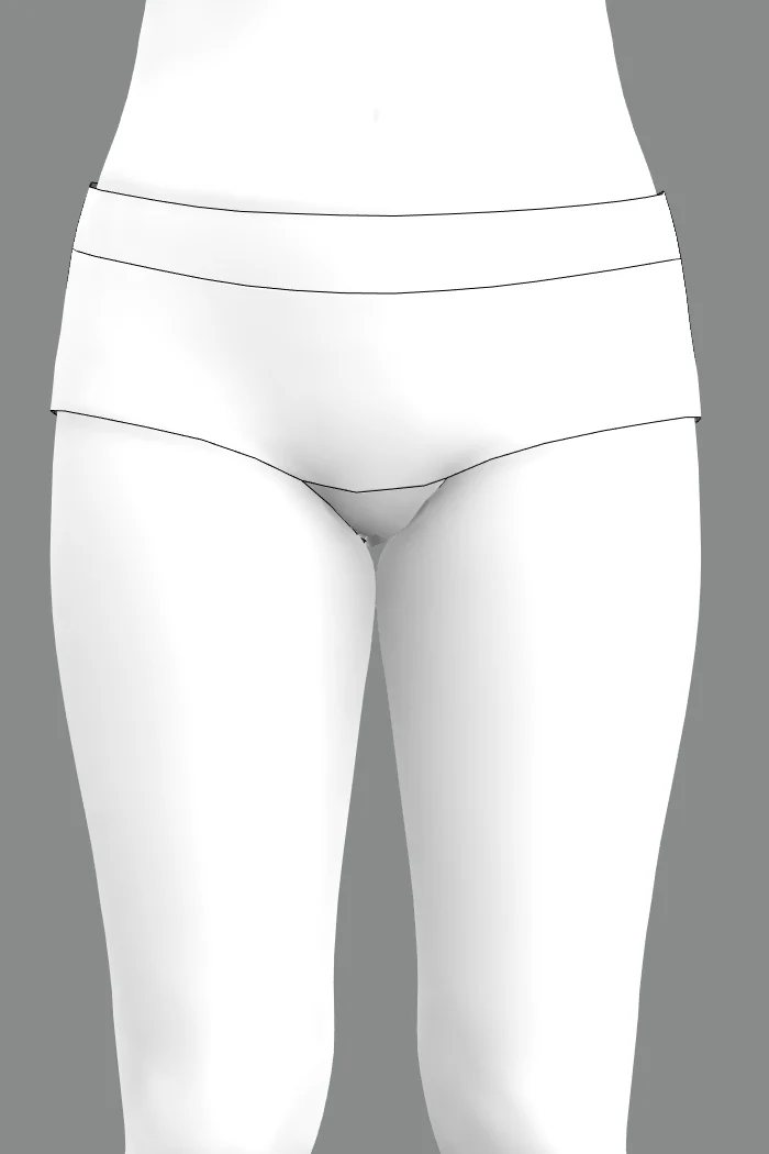 Sonja shortie boxer - White