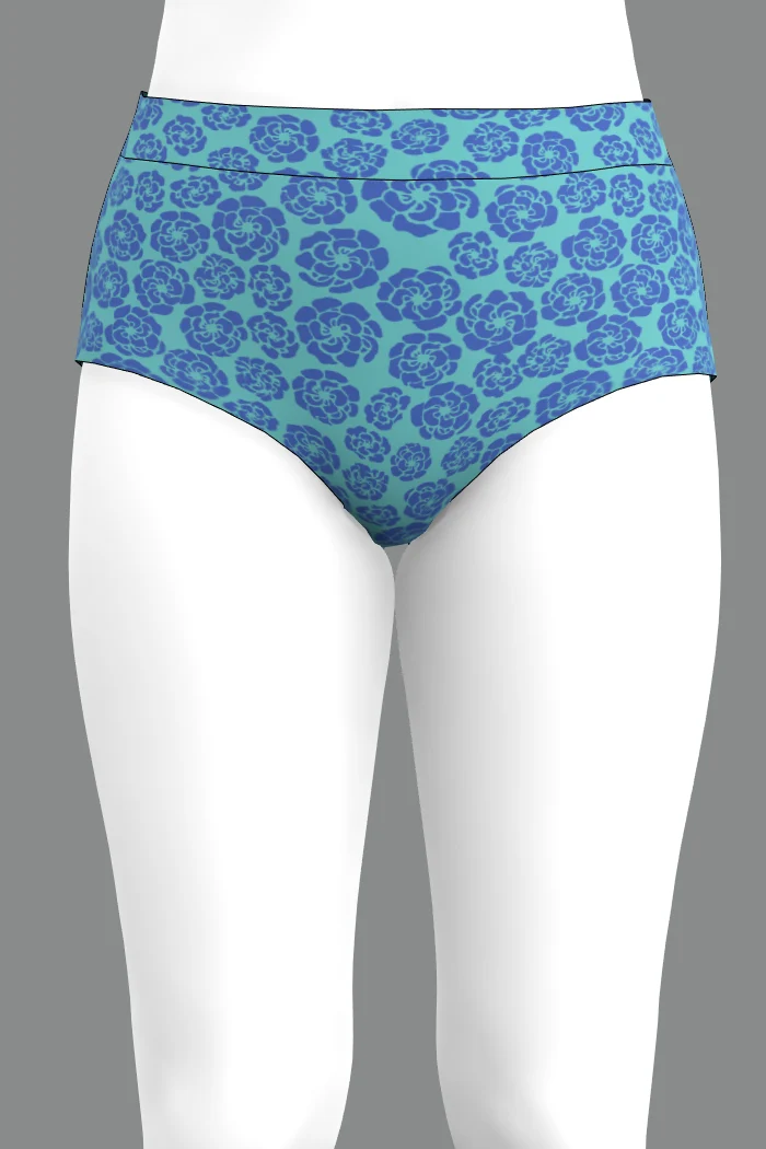 Helena high waist - Bluestune blue